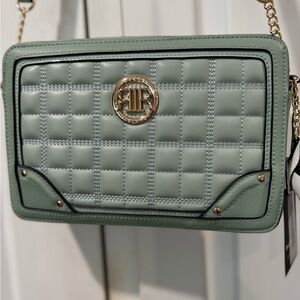 River island beautiful trendy green crossbody purse